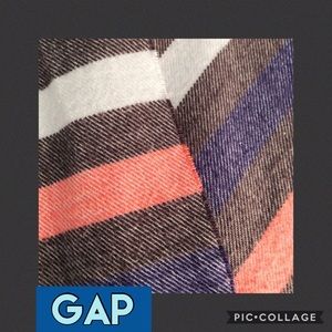 Gap Striped Scarf w/ Fringe